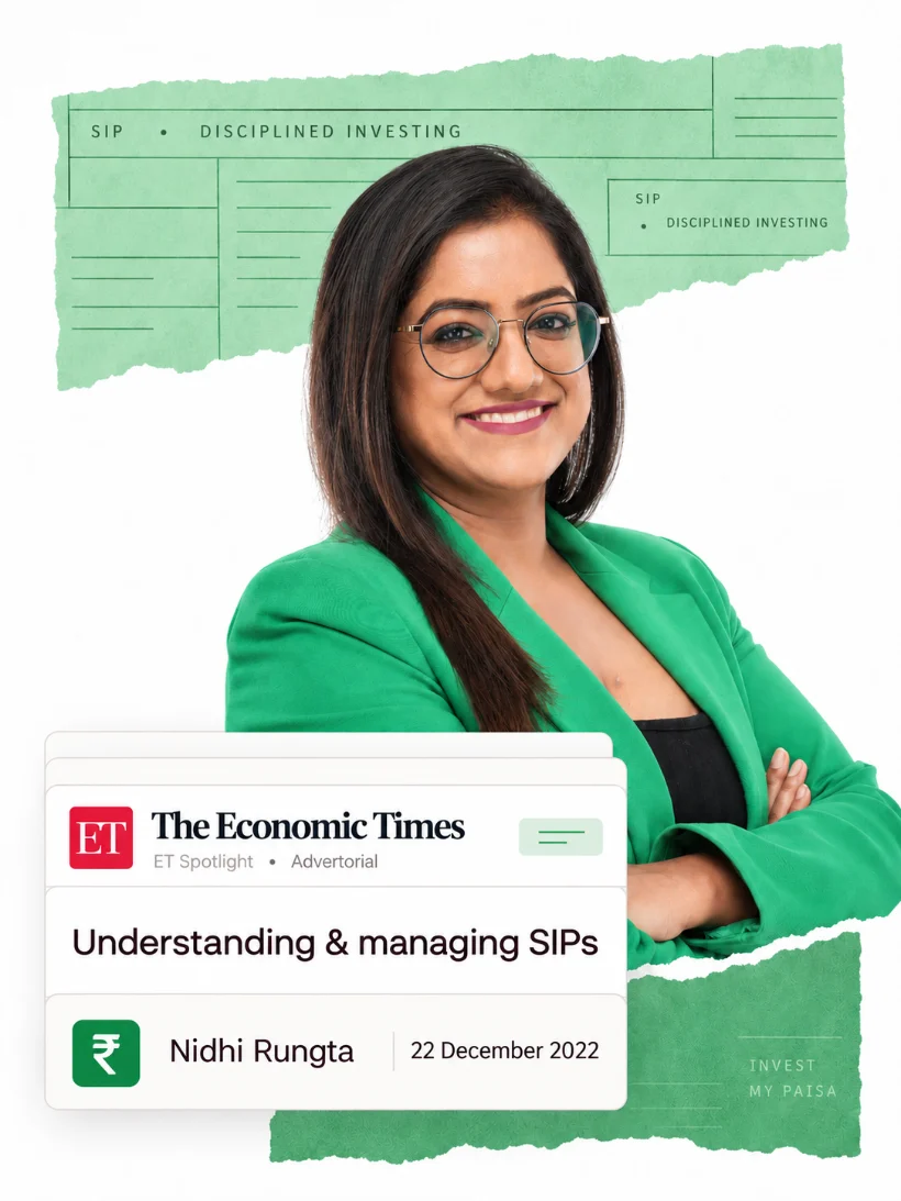 Nidhi Rungta, with The Economic Times feature “Understanding & managing SIPs”